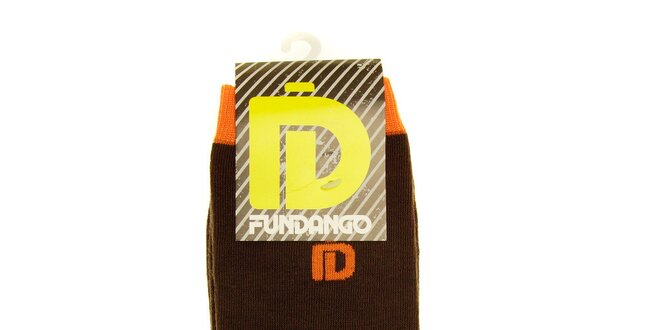 Pánské hnědo-oranžové ponožky Fundango - 6 párů
