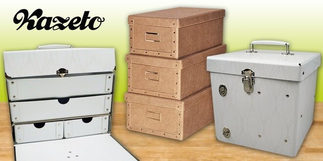 Designové úložné boxy a krabice Kazeto