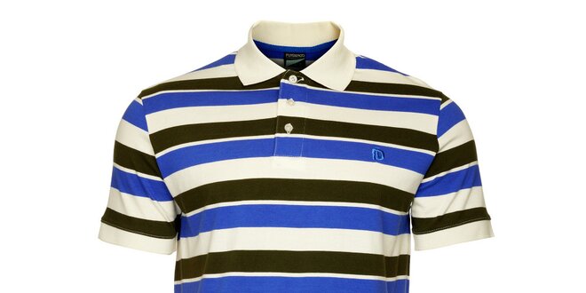 Pánské černo-modré pruhované tričko Fundango