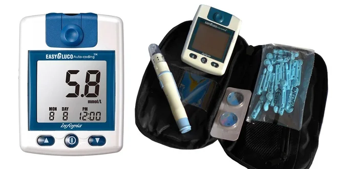 Glukometr EasyGluco s 25 testovacími proužky