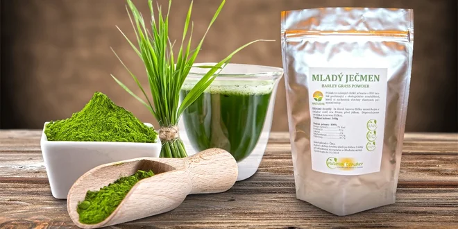Mladý bio raw ječmen pro posílení organismu