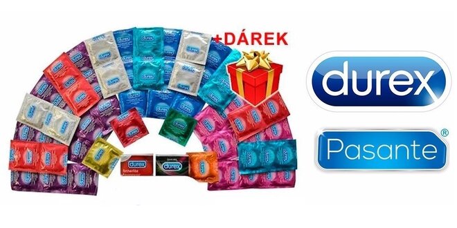 Balíčky plné značkových kondomů