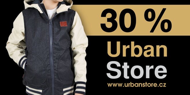 30% sleva na dětské oblečení na UrbanStore.cz