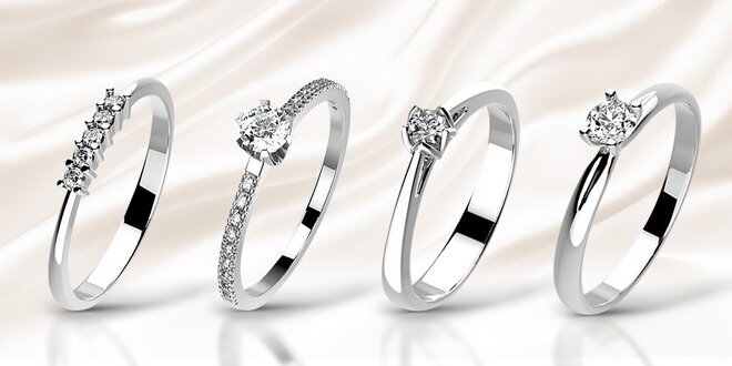 Překrásné zásnubní prsteny s brilianty