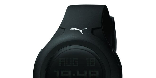 Pánské černé digitální hodinky Puma