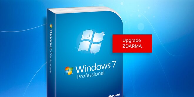 Windows 7 Professional s bezplatným upgradem na desítky