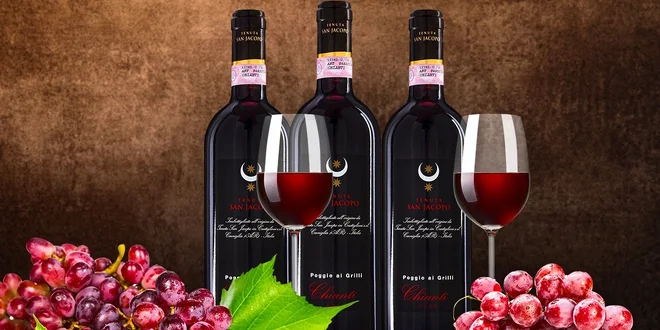 Toskánské víno Chianti DOCG z bio vinařství
