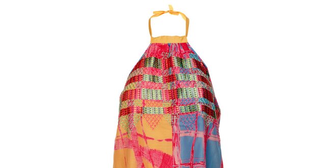 Dámské barevné šaty Custo Barcelona s potiskem