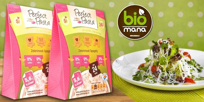 Perfect Pasta dietní zeleninové těstoviny Shirataki