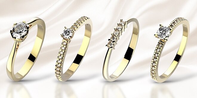 Překrásné zásnubní prsteny s diamanty