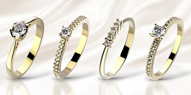 Překrásné zásnubní prsteny s diamanty