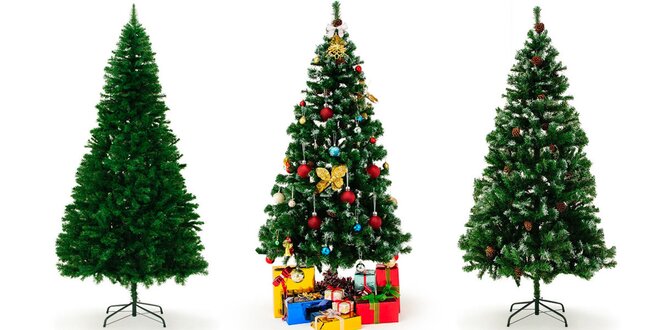 Umělé vánoční stromečky jako živé