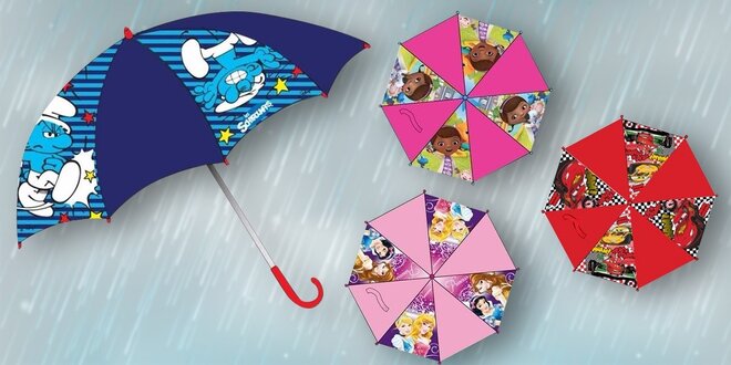 Veselé dětské deštníky s motivy od Disney