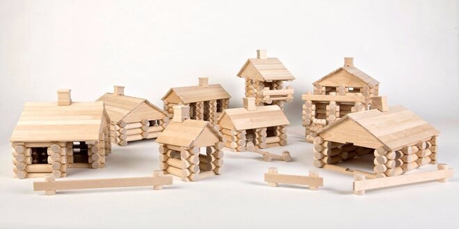 Dřevěné dětské stavebnice Varis