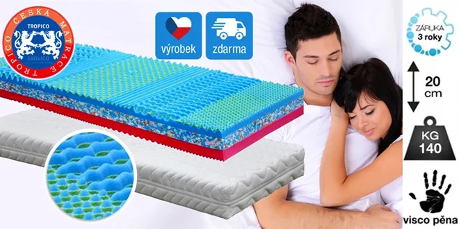 Úžasné matrace Valencia s paměťovou pěnou