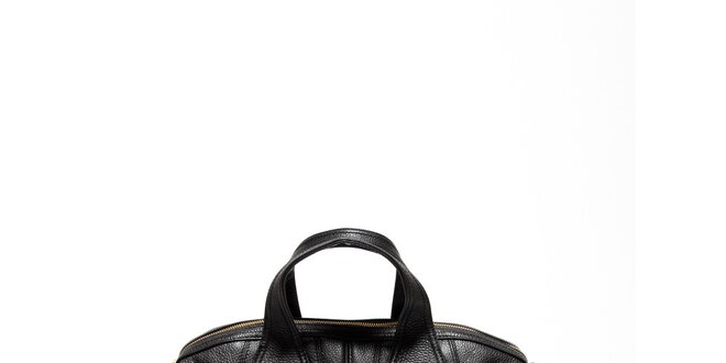 Dámská černá kabelka se zlatými detaily Renata Corsi