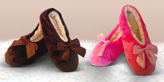 Heboučké balerínky z ovčí vlny