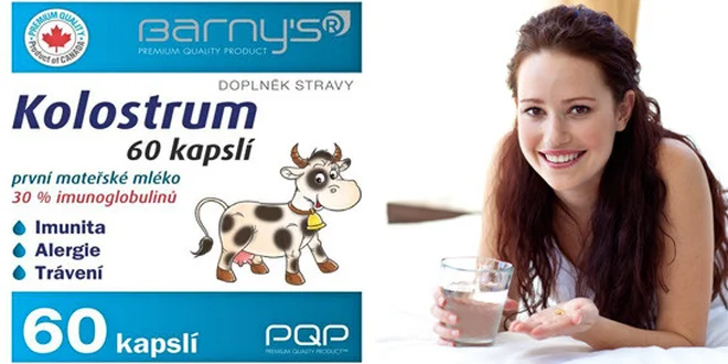 Přírodní kolostrum v 60 kapslích