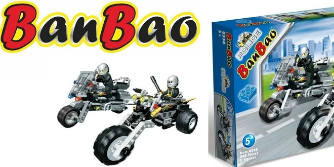 Značkové stavebnice BanBao pro malé šikuly - 8 druhů speciálů