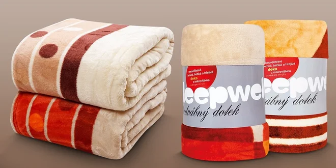 Deka Sleep Well® z mikroflanelu se vzorem