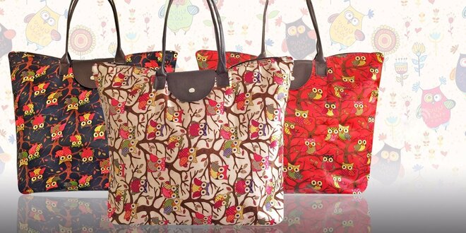 Trendy tašky s roztomilými sovičkami