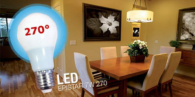 Úsporná LED žárovka Epistar 7W