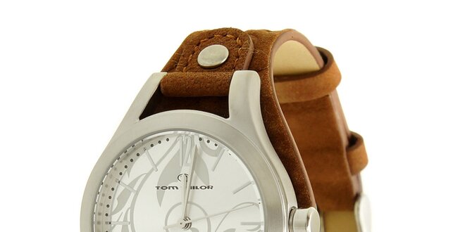Dámské hnědé analogové hodinky Tom Tailor