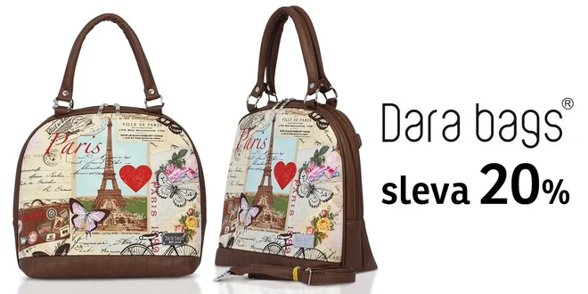20% sleva na kabelky a doplňky Dara bags