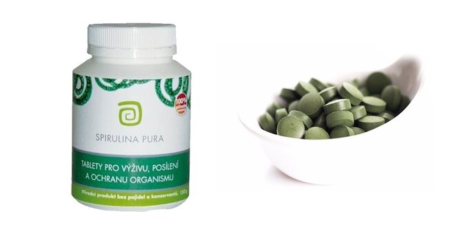 Tablety Spirulina Pura pro posílení organismu