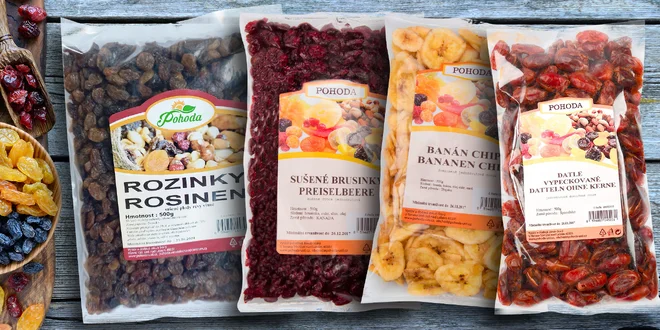Chutné a zdravé balíčky sušeného ovoce: 400–1000 g