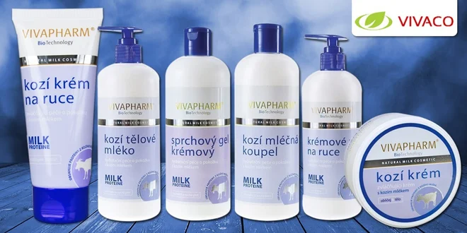 Česká přírodní kosmetika Vivaco s kozím mlékem