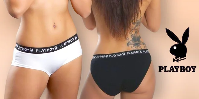 Troje značkové kalhotky Playboy