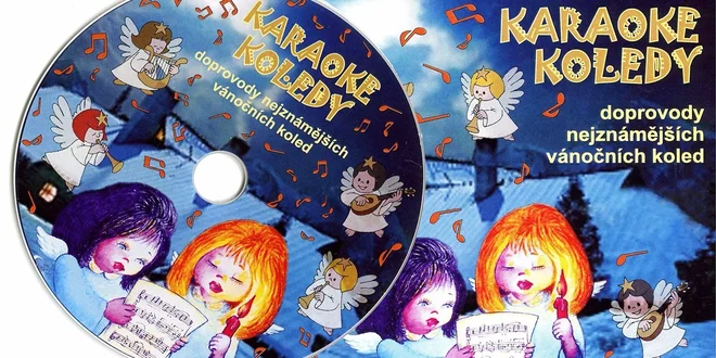 Vánoční koledy jako karaoke na DVD + zpěvník