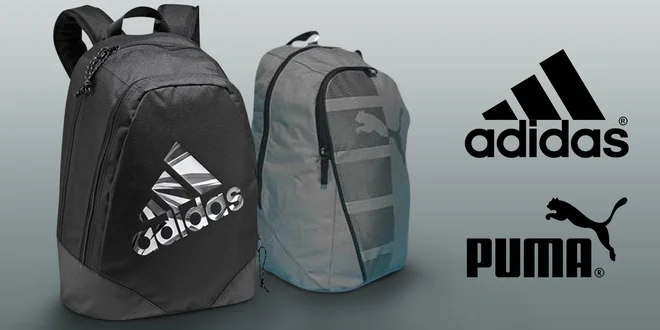 Parádní značkové batohy Adidas a Puma