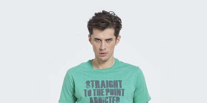 Pánské zelené tričko Big Star s potiskem