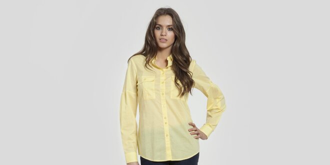 Dámská vanilkově žlutá košile Big Star