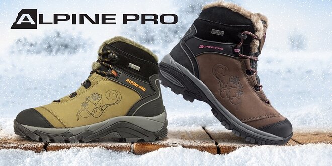 Dámské zateplené zimní boty od Alpine Pro