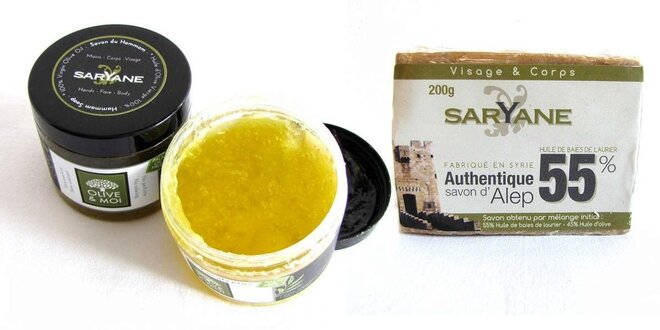 Orientální mýdla Saryane z vavřínového a olivového oleje
