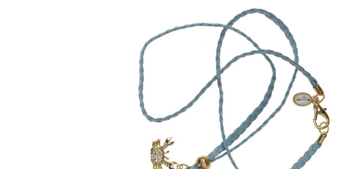 Dámský modrý náhrdelník Escapulario s přívěsky