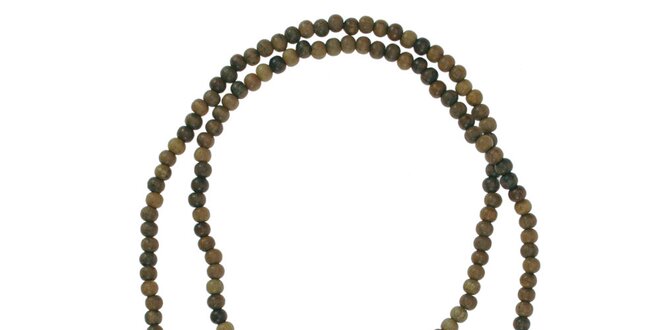 Dámský dřevěný náhrdelník Escapulario s jezevčíkem