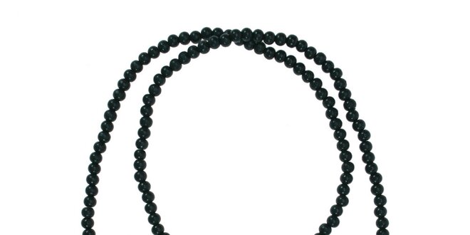 Dámský černý dřevěný náhrdelník Escapulario s labradorem