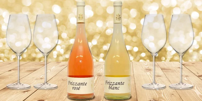 Dárkový set vína se dvěma skleničkami