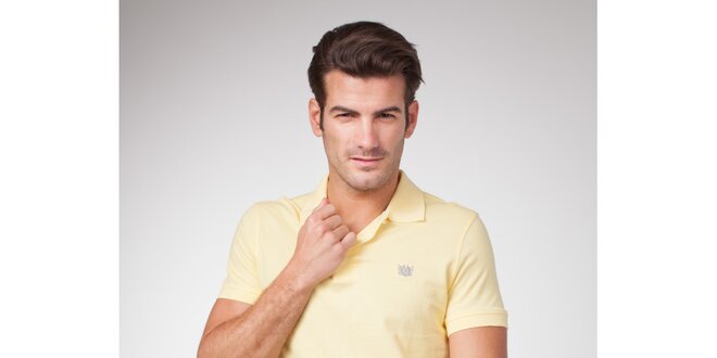 Pánské světle žluté polo tričko Bendorff