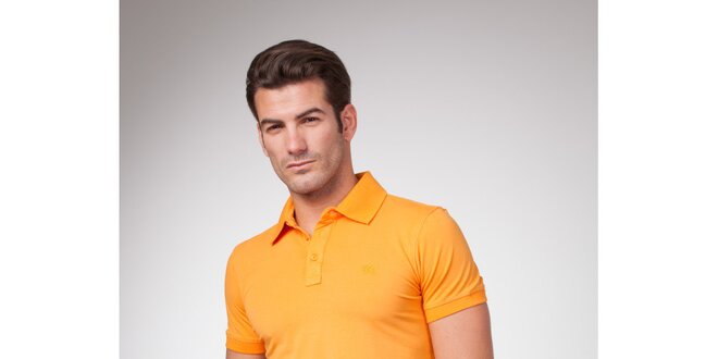 Pánské žluto-oranžové polo tričko Bendorff