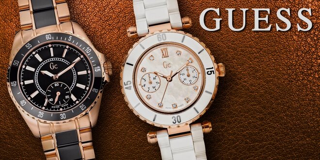 Švýcarská kolekce luxusních hodinek Guess