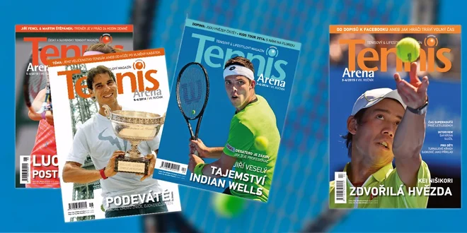Roční předplatné magazínu Tennis Arena