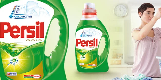 4,5 l kvalitního pracího gelu Persil Gold pro 60 praní.