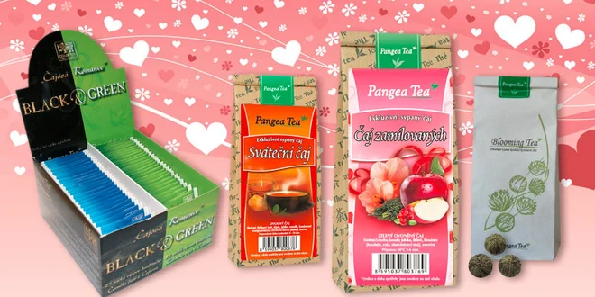 Sypané i porcované čaje v dárkové krabičce
