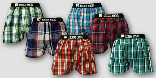 Bavlněné pánské boxerky FREE RIDE