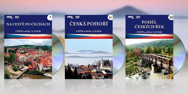 Sady pěti DVD o krásách Česka